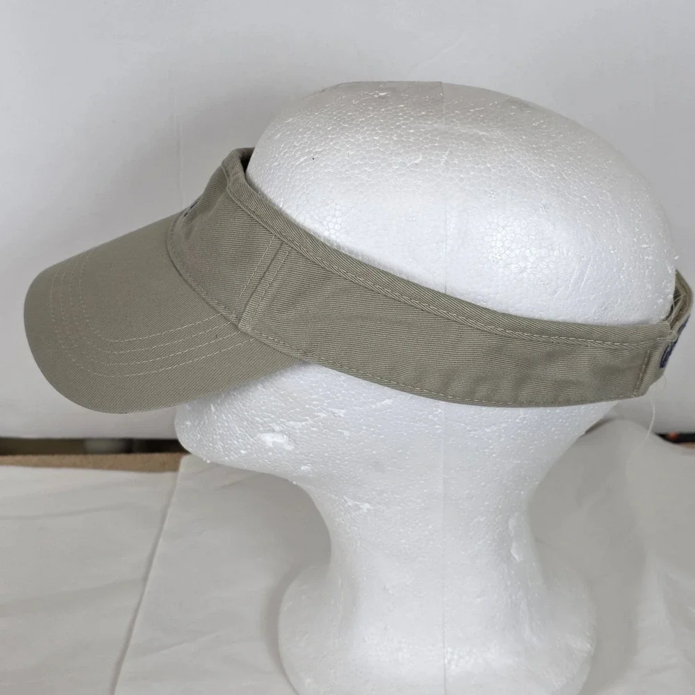 Walt Disney World Mickey resort vacay Khaki Tan Sun Visor Adjustable Hat Logo